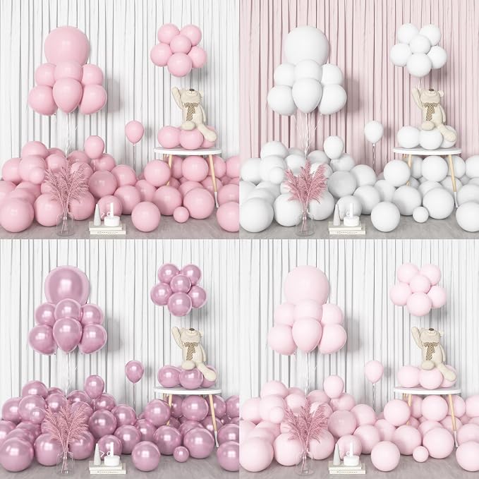 Amandir 153pcs Pink White Balloons Arch Garland Kit Different Sizes | 18 12 10 - Image 7
