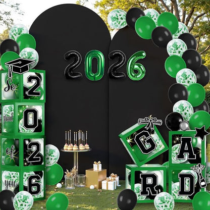 2026 Graduation Balloon Boxes Decorations – Clear Balloon Box Stack - Image 4