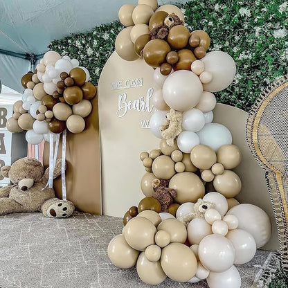 PartyWoo Brown Balloons 100pcs Boho Neutral Coffee Tan Fall Color | 12 Inch - Image 3