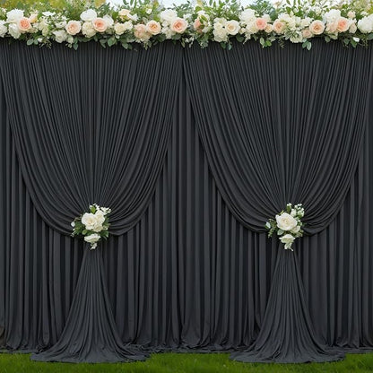 10 Panels Black Backdrop Curtains - Image 9