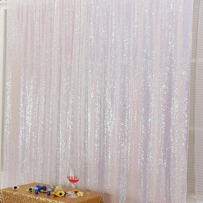 Poise3EHome 7FT x 7FT Iridescent Sequin Photography Backdrop Curtain - Image 7
