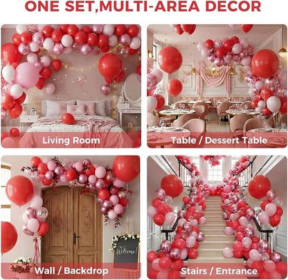 LOVESTOWN 18 Inch Red Large Balloons, Baby Shower Anniversary Festival Party - Image 4
