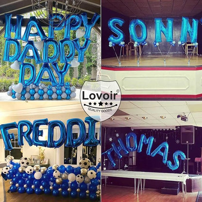 Lovoir 40 Inch Large Blue Letter J Balloons Big Size Jumbo Mylar Foil Helium - Image 7
