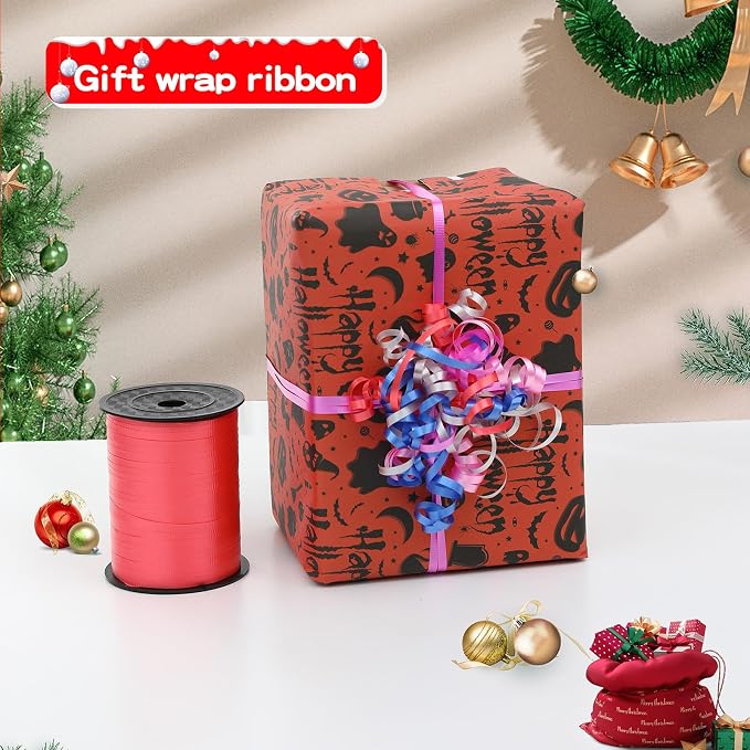 Pink Curling Ribbon, 3/16 inch x 500 Yard Crimped Dark Pink Curling Ribbon - Image 6
