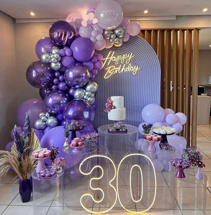 18 Inch Dusty Purple Balloons, Baby Shower, Birthday Party and Event Decoration - Image 5