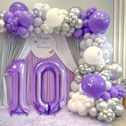 Purple 13 Balloon Number, 40 Inch Number 13 Balloon Big Foil Mylar Helium - Image 2