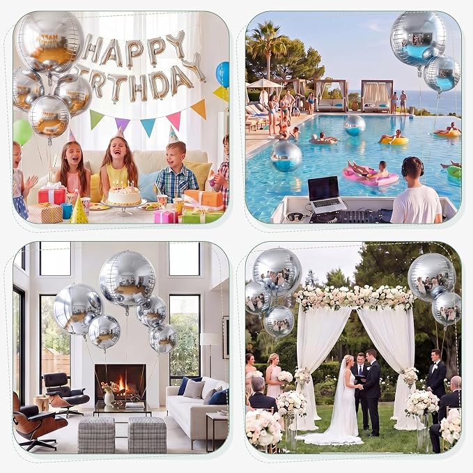 24 Pcs Giant Metallic Party Balloons, Birthday Wedding Bridal Shower Party - Image 8