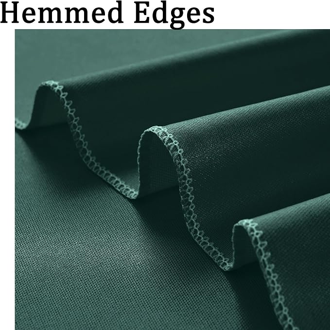 10ft x 10ft Wrinkle Free Hunter Green Backdrop Curtains - Image 5