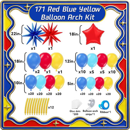 Cartoon Balloon Garland Arch Kit 171pcs - Image 2