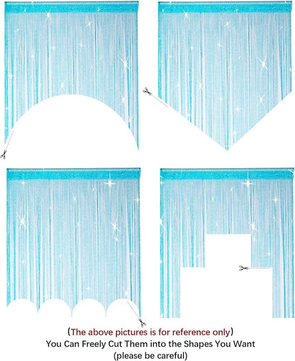 2 Pack 39 x 79 Inch Beaded Curtain String Door Curtains, Hippie Room Decor - Image 3