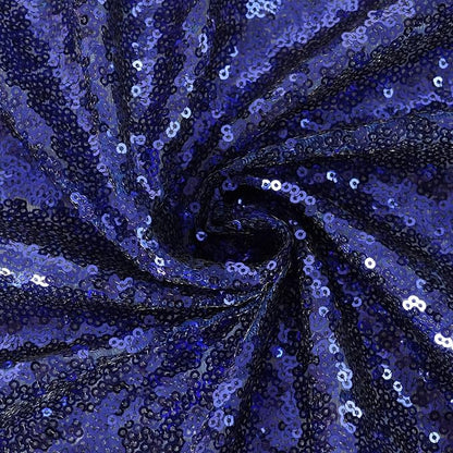 Eternal Beauty Navy Blue 3mm Sequin Backdrop 7x7 Ft - Image 9