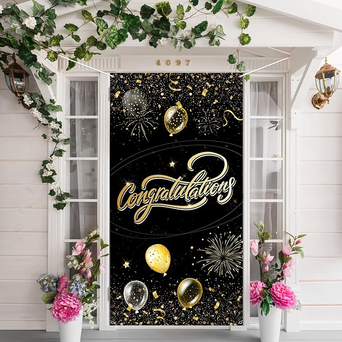 INNORU Congratulations Door Banner Decoration, Engagement Wedding Party Door by INNORU