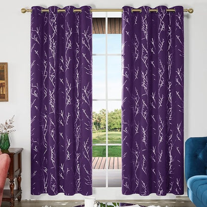 Deconovo Living Room Curtains 84 Inches Long, Thermal Insulated, Room Darkening - Image 2
