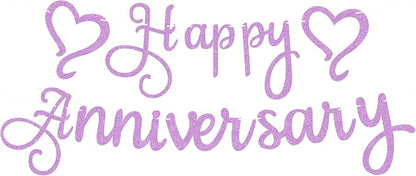 Pre-Strung Happy Anniversary Banner by EONNCNT
