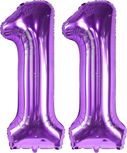 KatchOn Purple Number 11 Balloon 40 Inch, 11th Birthday Balloon Decor | 11th - Image 9