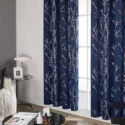 Deconovo Living Room Curtains 63 Inches Long, Thermal Insulated, Room Darkening - Image 4