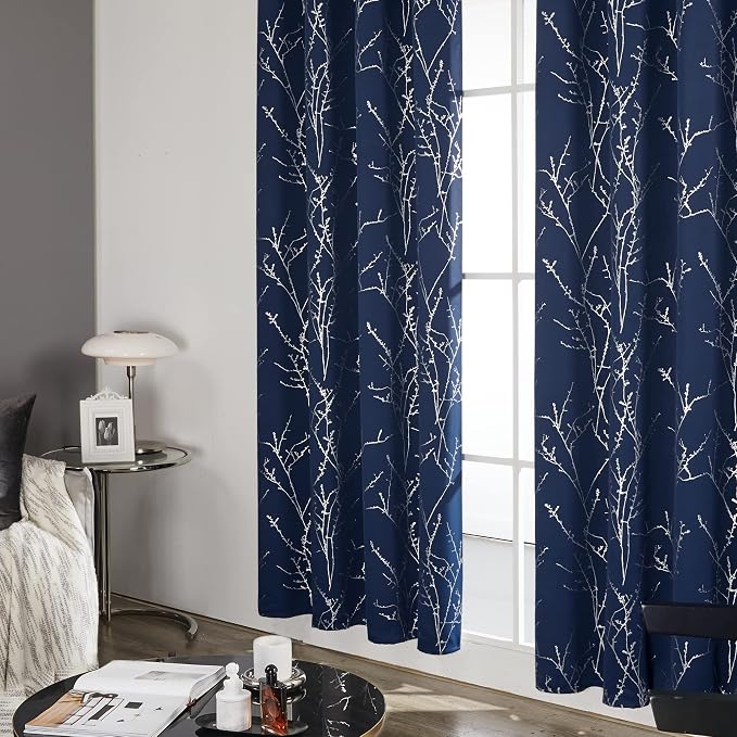 Deconovo Living Room Curtains 63 Inches Long, Thermal Insulated, Room Darkening - Image 4