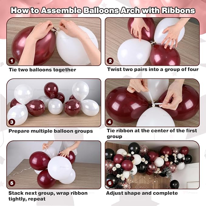 Burgundy Graduation Decorations 2026 - Image 4