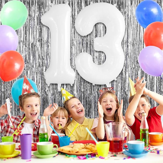 13 Balloon Numbers, Large 13 or 31 Foil Balloons, Big Number Balloon 40 Inch - Image 3