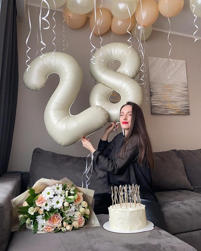 Cream Number 16 Balloon 40 Inch - Image 2