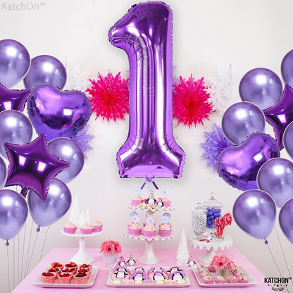 KatchOn Purple Number 1 Balloon - Image 8