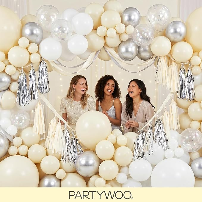 PartyWoo Pastel Yellow Balloons 120pcs Light Pale Yellow Color | 18 12 10 5 - Image 5
