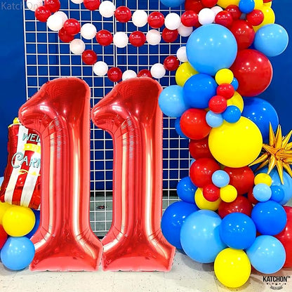 KatchOn Red Number 11 Balloon 40 Inch, 11th Birthday Balloon Decor | 11th - Image 5