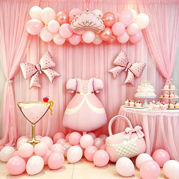 6PCS Princess Birthday Party Decorations-Princess Balloons - Image 7