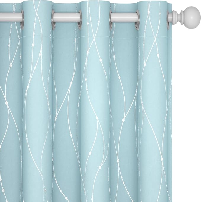 Deconovo Living Room Curtains 63 Inches Long, Thermal Insulated, Room Darkening by Unknown