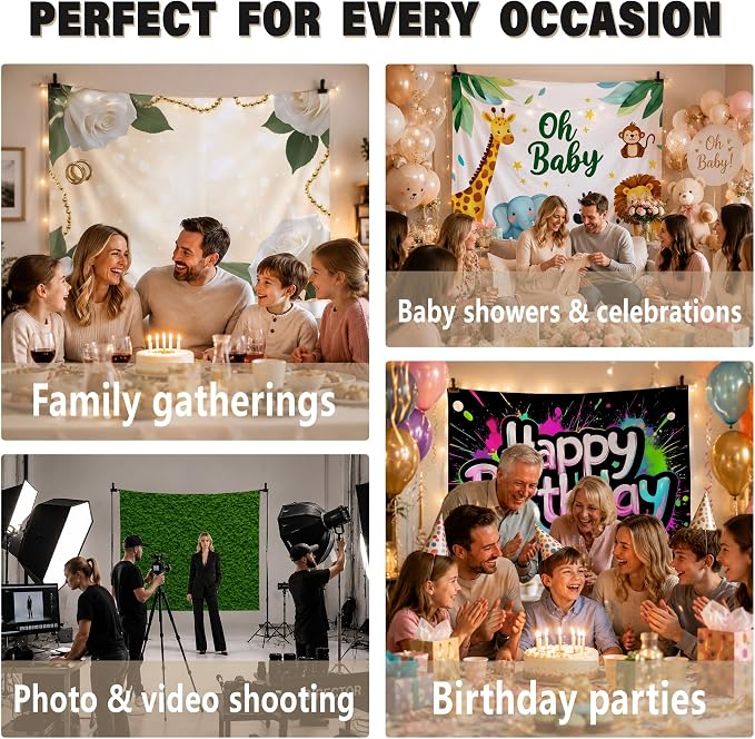 Custom Backdrop Personalized 5x5 Ft, Customized Photo Backdrop Banner - Image 6