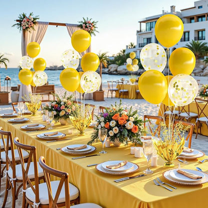 Gold Balloon Table Centerpiece Kit, 6 Sets Gold Balloon Stands - Image 3