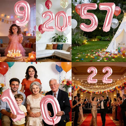40 Inch Number 57 Balloons for 57th Birthday Party Decorations, 0-100 Jewelry - Image 7