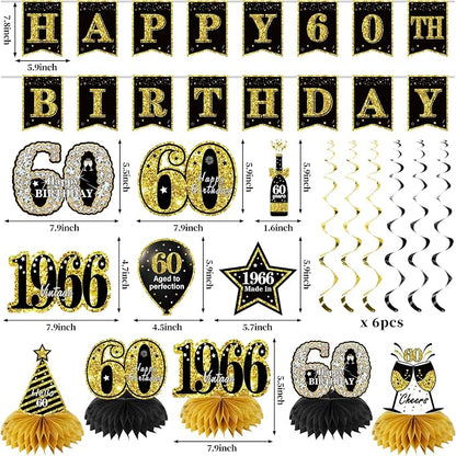 Zirtorei 60th Birthday Decorations - Image 2