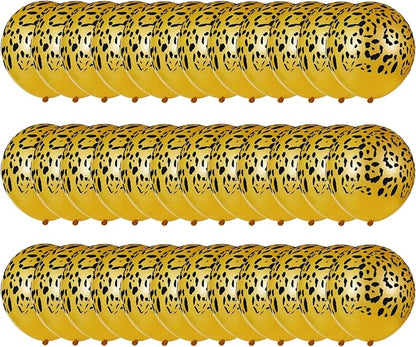 Gejoy 50 Pcs Cheetah Balloons Leopard Print Balloons 12 Inch Spots Latex - Image 5