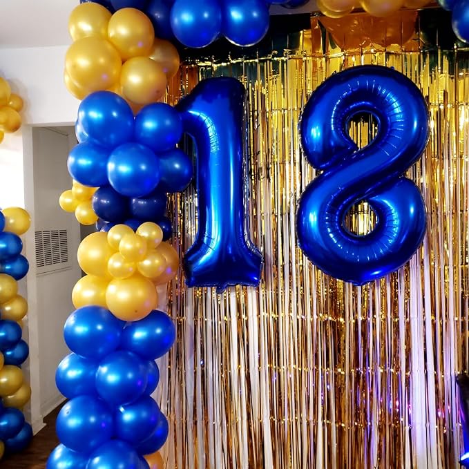 14 Balloon Numbers 40Inch for 14th Year Old Birthday Decorations, Dark Blue | - Image 4