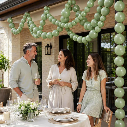 Sage Green Linking Balloons - Image 5
