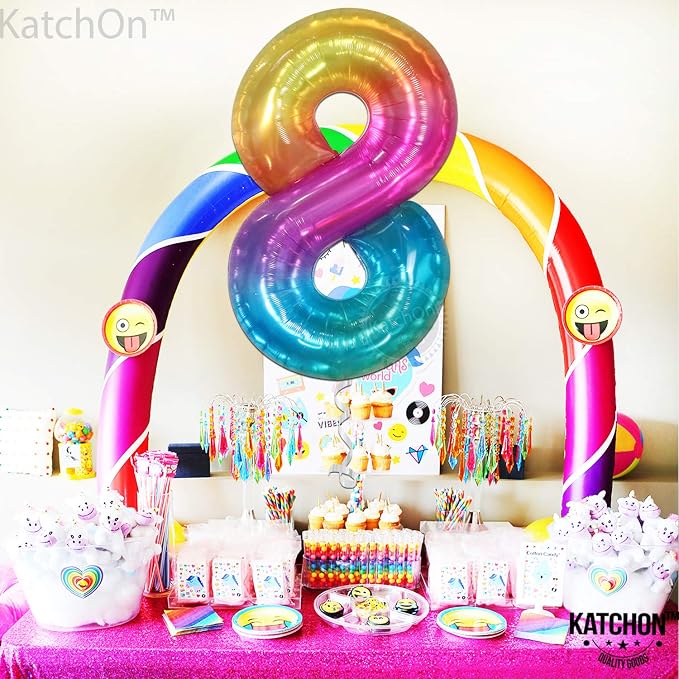 KatchOn Giant Rainbow Number 8 Balloon - Image 7