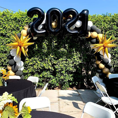 40 Inch Black 60 Number Balloons Giant Jumbo Huge 60 Foil Mylar Helium Number - Image 4
