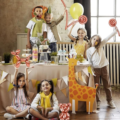 Metallic Rose Gold Long Balloons Premium 260 Twisting Animals Magic Balloons - Image 7