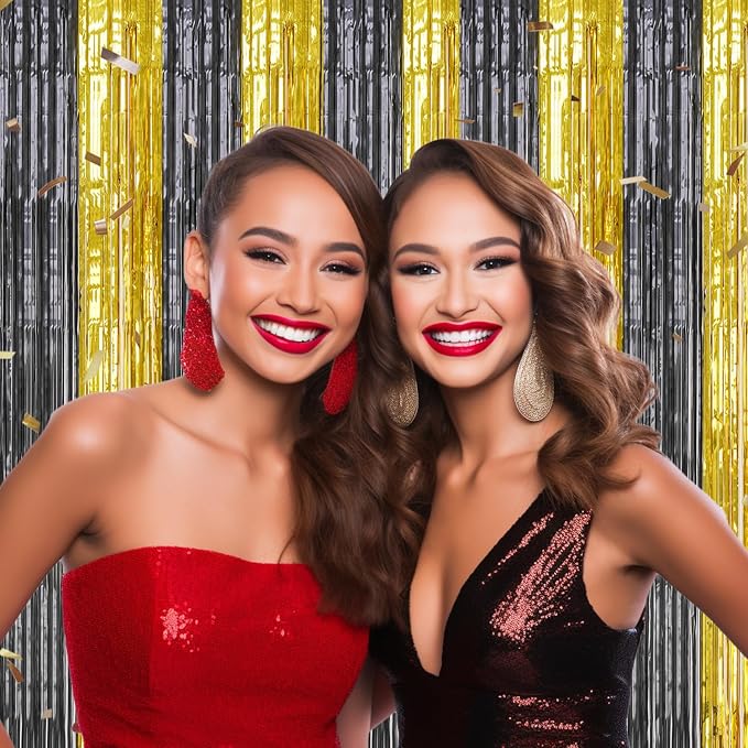 DECOCKRAT 3 Pack Foil Fringe Backdrop - Image 5
