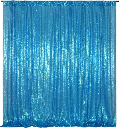 Poise3EHome 8FT x 10FT Sequin Photography Backdrop Curtain by Poise3EHome