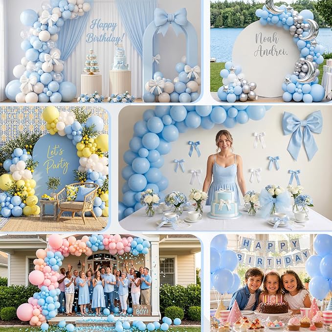 Pastel Blue Balloons - Image 8