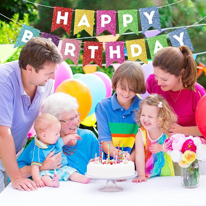Colorful Happy Birthday Banner Birthday Sign - Image 6