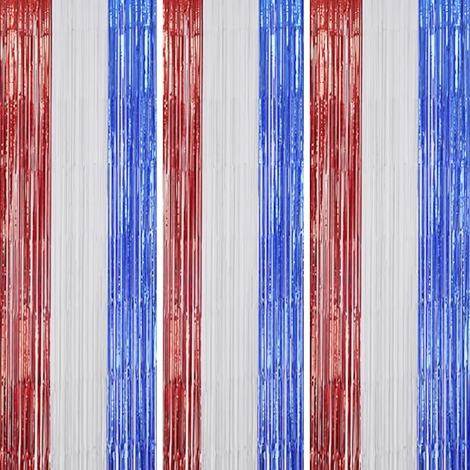 DECOCKRAT 3 Pack Foil Fringe Backdrop by DECOCKRAT