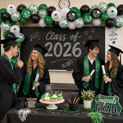Graduation Balloons Green - Image 6