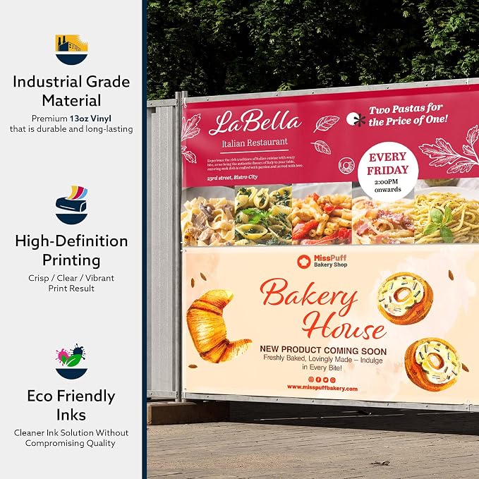 Custom Banner, Personalized Vinyl Banners Sign - Image 3