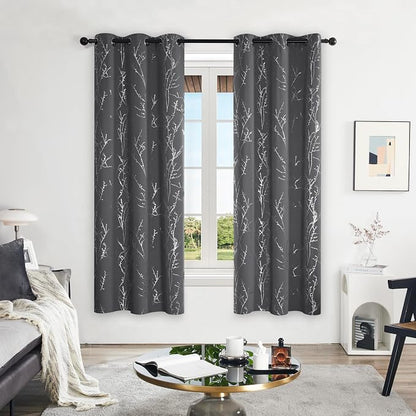 Deconovo Living Room Curtains 72 Inches Long, Thermal Insulated, Room Darkening - Image 2