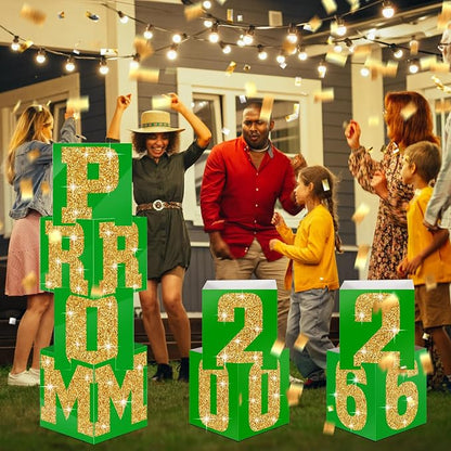 Queekay 8 Pcs Prom Column Standup Photo Booth Decorations 2026 Prom Backdrop - Image 4