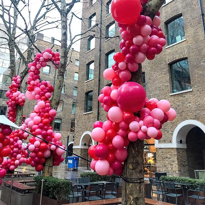 PartyWoo Hot Pink Balloons 100pcs Magenta Fuchsia Color 5 Inch | Balloons - Image 7