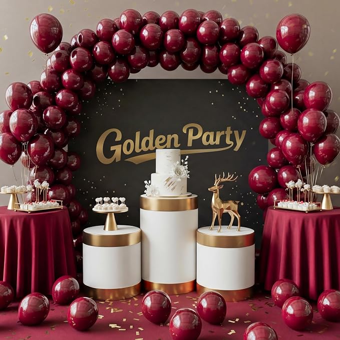 Dark Red Balloons, Baby Shower, Anniversary, Graduation, Wedding Decorations - Image 7